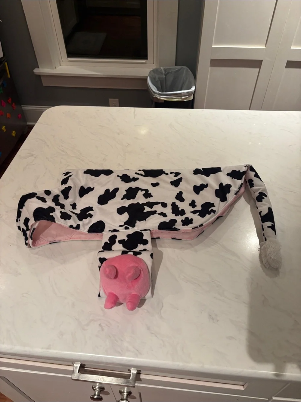 Cow Print Plush Dog Costume